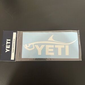 Yeti White Tarpon Sticker Decal